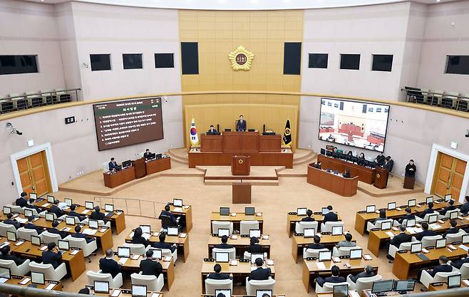 16일 대전시의회에서 제295회 임시회 제1차 본회의가 열리고 있다. 대전시의회 제공