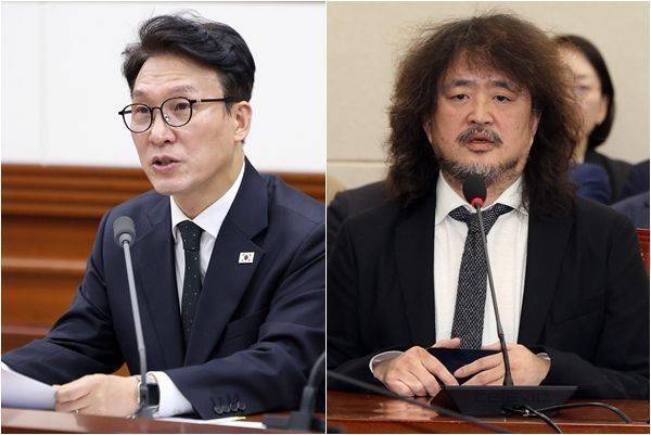 김민석 국무총리와 친여 성향 유튜버 김어준 씨 ⓒ뉴시스