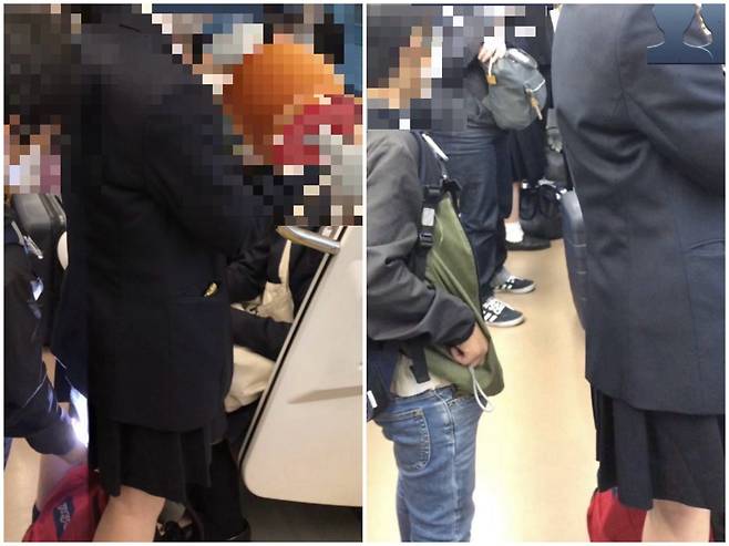 일본 사회관계망서비스(SNS)에서 미성년자로 추정되는 남학생이 여학생을 몰래 촬영하는 장면이 담긴 사진이 확산되며 논란이 일고 있다. ⓒ뉴시스