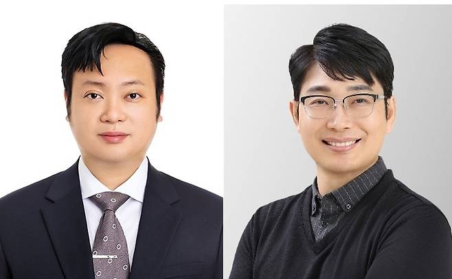 엄대영 교수(왼쪽), 라용호 교수