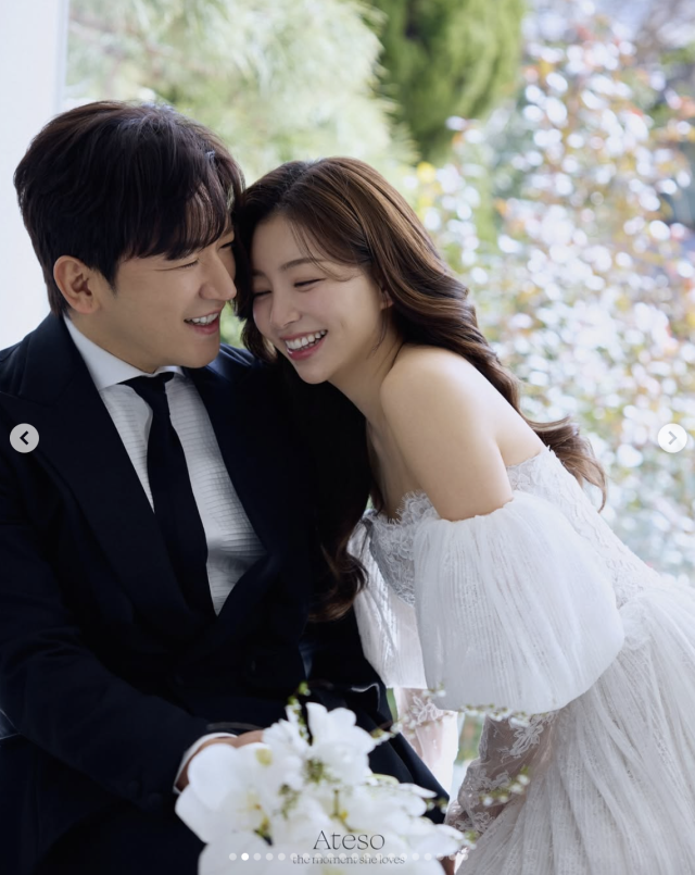 이민우가 예비 신부와 함께한 웨딩 화보를 공개했다. / 이민우 SNS