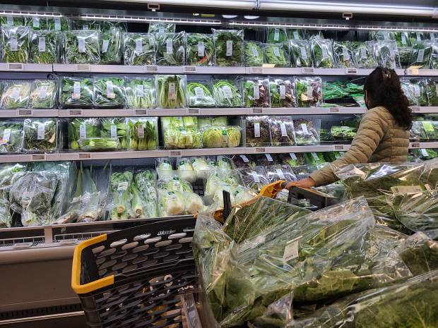 광주광역시의 한 대형마트에서 시민이 채소류를 살펴보고 있다. 전남일보 자료사진
