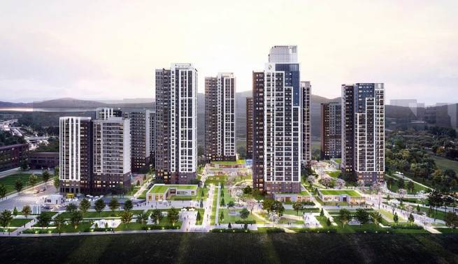 하남 교산 A2 블록 공공분양주택 투시도.(사진제공=한국토지주택공사)