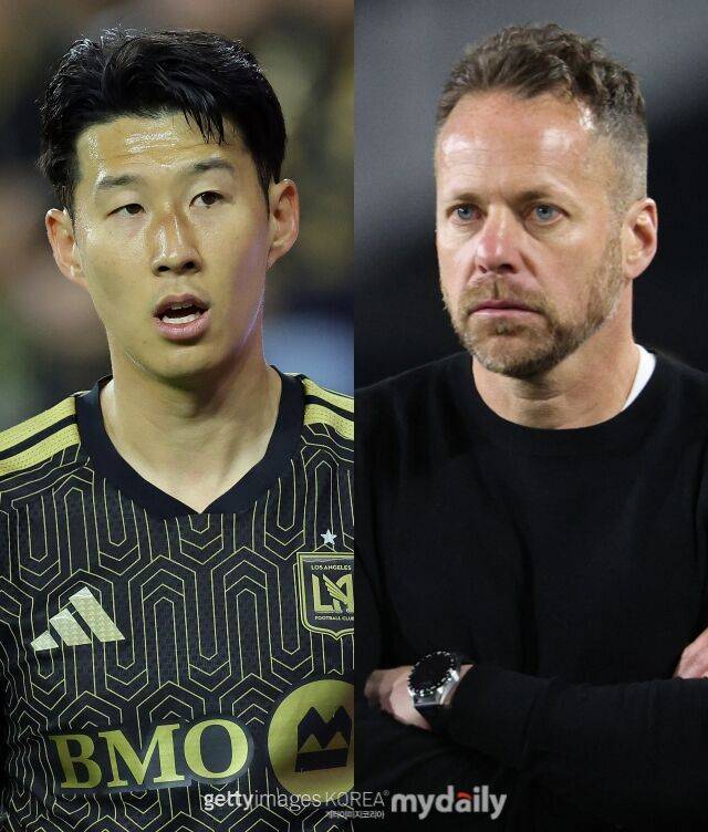 손흥민과 도스 산토스 감독/게티이미지코리아