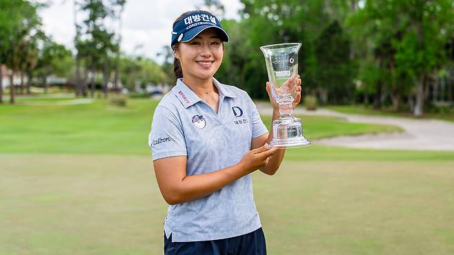 엡손 투어 IOA 골프 클래식에서 우승한 이정은. LPGA 홈페이지