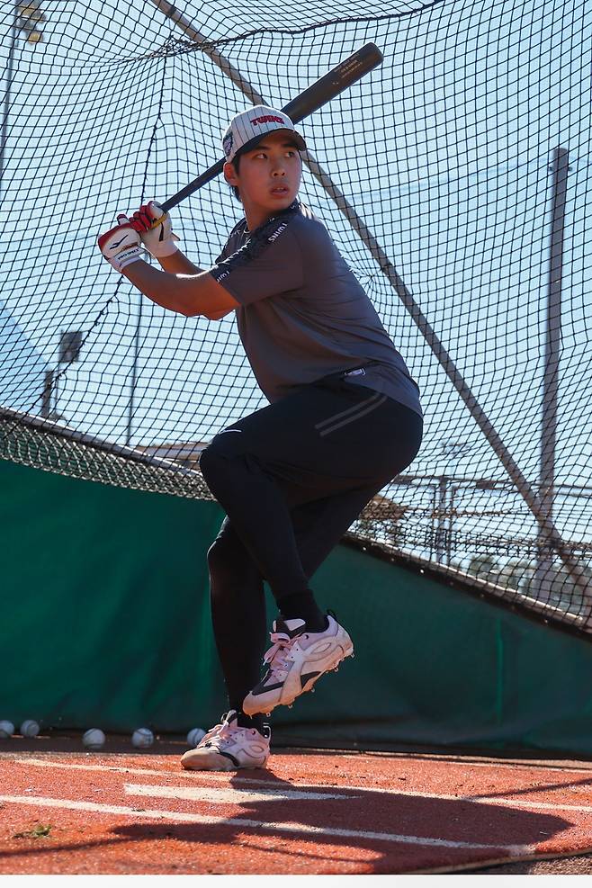 ▲ LG 추세현. 지난해 투수로 스프링캠프에 참가했다가, 올해는 내야수로 포지션을 바꿔 야수로 첫 스프링캠프를 보냈다. ⓒ LG 트윈스