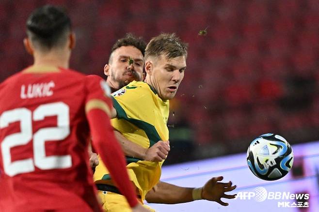 리투아니아 국가대표로 활약 중인 기티스. 사진=AFPBBNews=News1