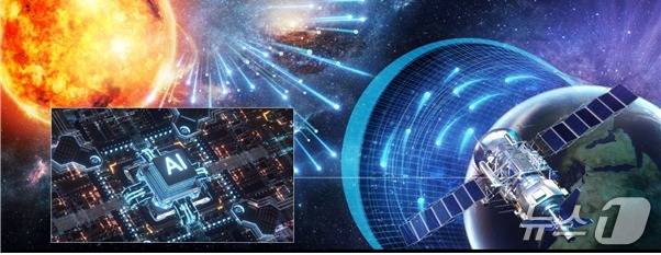 우주항공용 AI 뉴로모픽 반도체의 활용모식도(원자력연 제공) /뉴스1