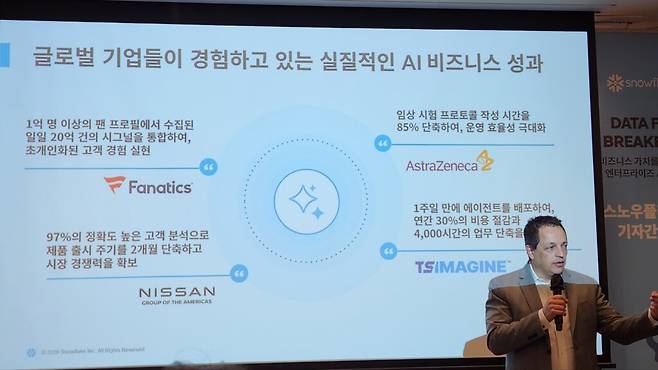 클레이너만 부사장는 실제로 일부 기업들이 AI를 통해 실질적인 결과를 내고 있다고 설명했다. (사진=테크42)