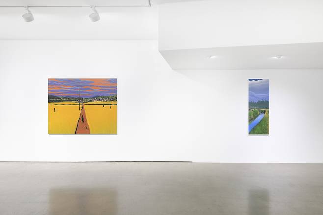 이우성 '너에게 물으면 알 수 있을까' 전시 전경. 이미지, 갤러리현대, 서울, 2026_2층 (갤러리현대 제공)