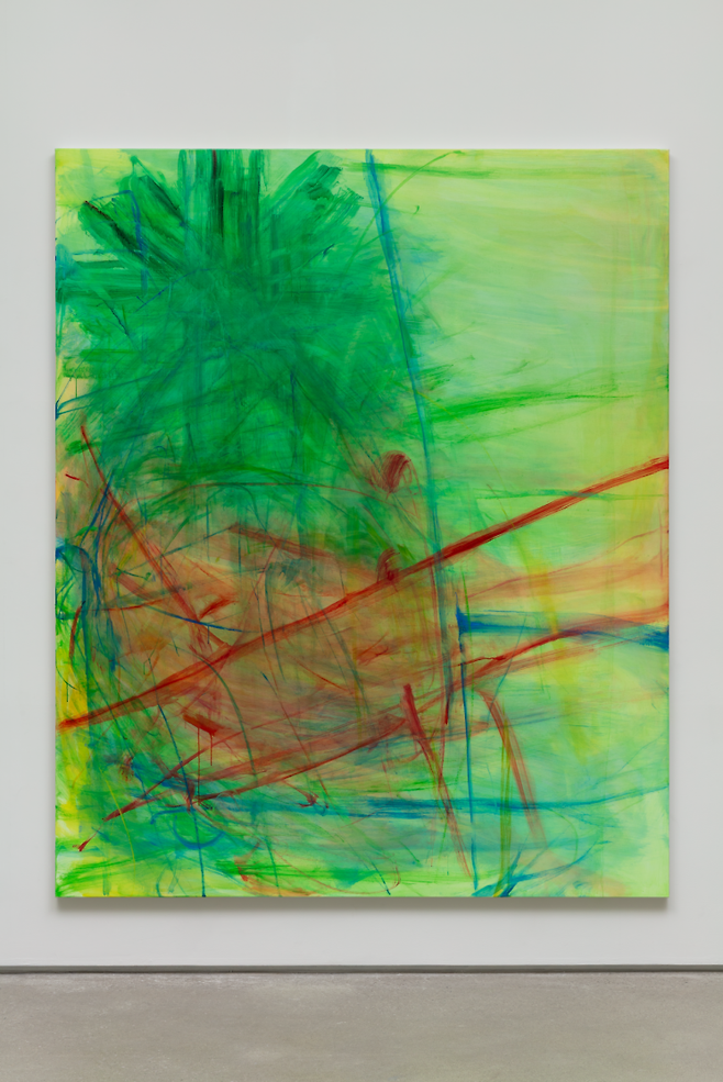 김춘미, Smudged Asterisk, 2026, Oil on linen, 220 x 180 cm. 사진 리안갤러리