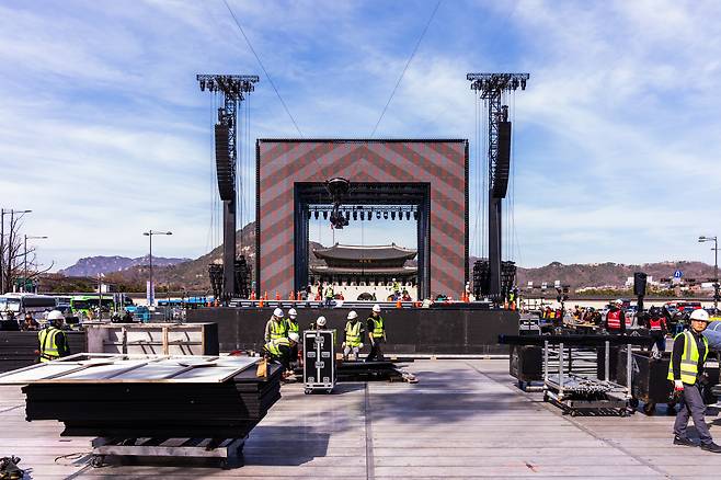 BTS 컴백 라이브 공연 무대./넷플릭스 제공