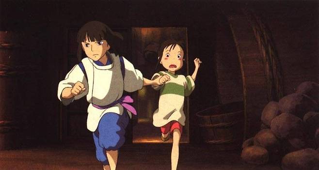 미야자키 하야오 감독의 <센과 치히로의 행방불명> 스틸컷.