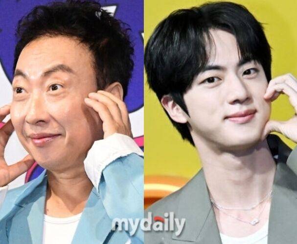 방송인 박명수(왼쪽), 그룹 방탄소년단 멤버 진 / 마이데일리