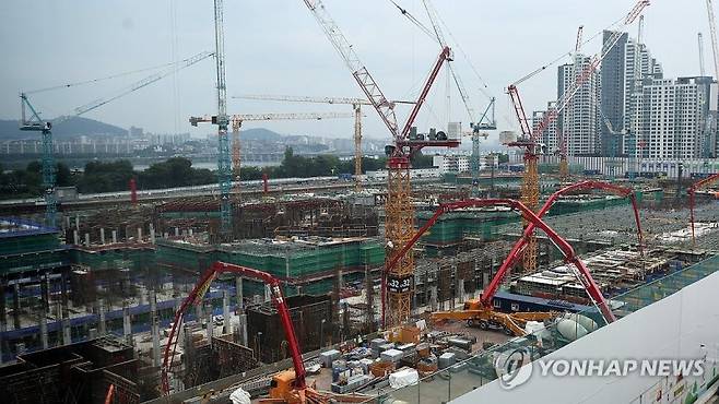 아파트 건설현장. 연합뉴스