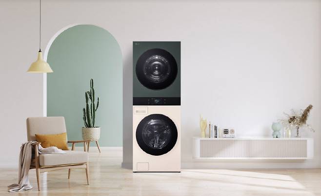 LG전자 트롬 워시타워가 글로벌 누적 판매량 300만대를 돌파하며 세탁 가전 시장의 판도를 바꾸고 있다. 지난해 말 300만대에 이어, 최근 320만대를 넘어서며 누적 판매량 상승세가 가팔라지고 있다.(사진=LG전자)