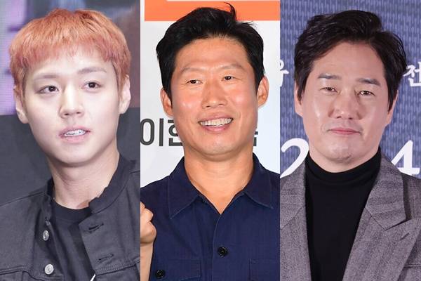 배우 박지훈, 유해진, 유지태(왼쪽부터) ⓒ이혜영 기자 lhy@hankooki.com