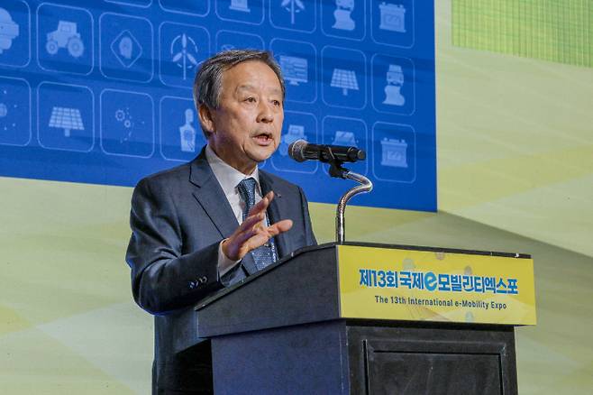 세계e-모빌리티협의회 김대환 회장. 한국자동차기자협회 제공