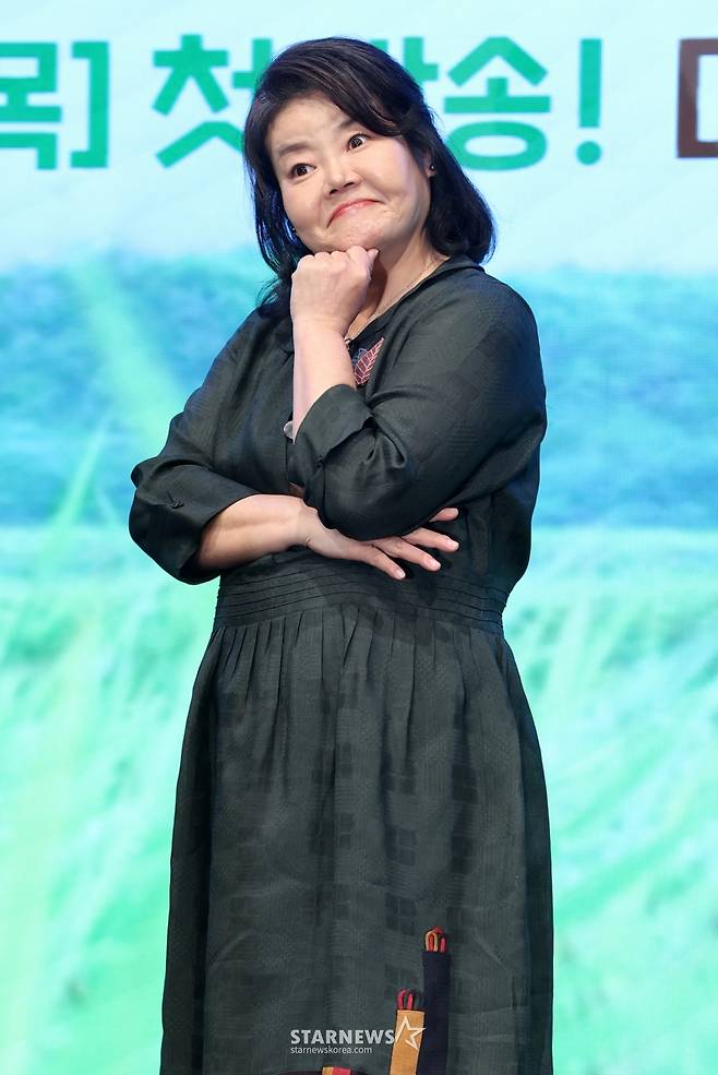 배우 남권아가 25일 서울 구로구 디큐브시티 더세인트에서 진행된 KBS 2TV 드라마 '심우면 연리리' 제작발표회에 참석해 포즈를 취하고 있다. /2026.03.25 /사진=김휘선 hwijpg@