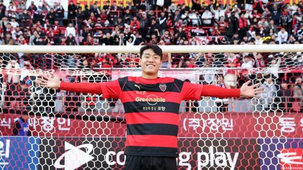 K리그 최고 몸값 선수로 등극한 포항스틸러스 이호재. 포항스틸러스 제공