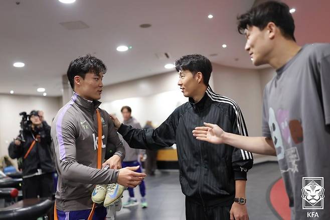 홍명보호 선수들이 영국에서 소집, 2026년 첫 일정을 준비한다. 대한축구협회 제공