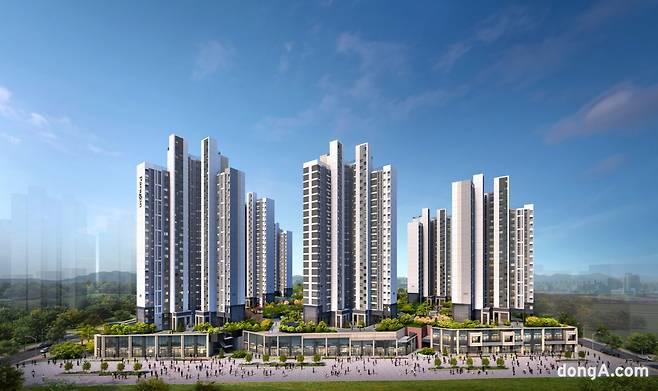 검단호수공원역 파라곤 투시도. 동양건설산업 제공