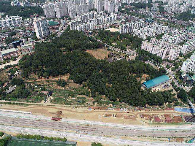 고양시, 토당근린공원 착공 - 토당근린공원 대상지 전경. 고양시 제공