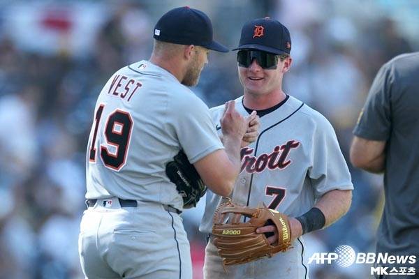 맥고니글은 빅리그 데뷔전에서 4안타 기록했다. 사진(美 샌디에이고)=ⓒAFPBBNews = News1