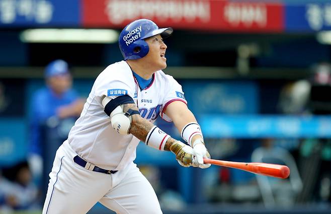 2016년 삼성 시절 최형우. 삼성 제공