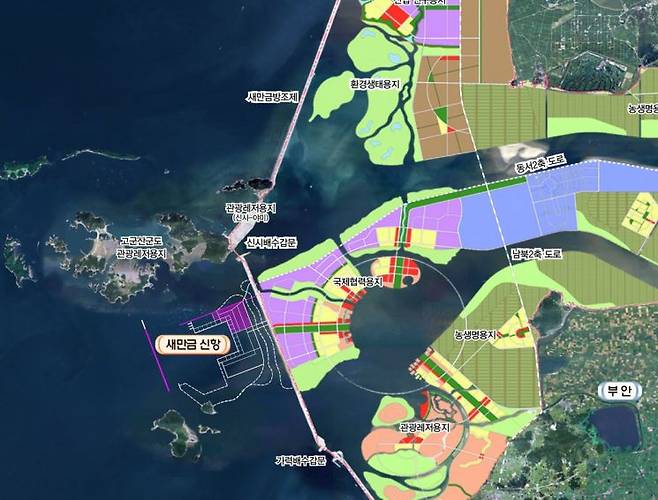 새만금항 신항 위치도. 해양수산부.