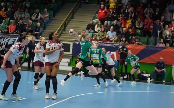 사진 2025/26 EHF 여자 핸드볼 유러피언리그 비보로그와 라피드 부쿠레슈티 경기 모습, 사진 제공=유럽핸드볼연맹