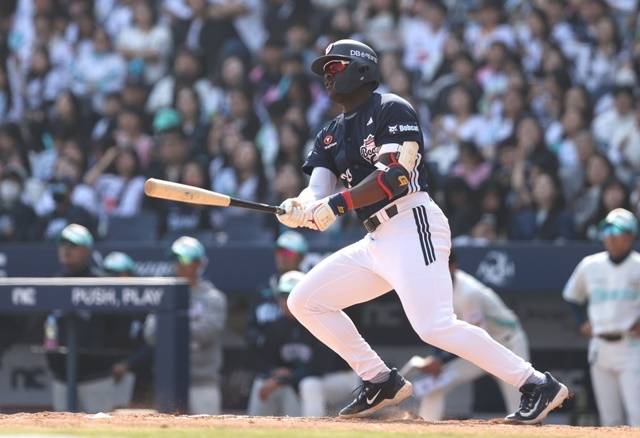 카메론은 29일 창원 NC전에서 동점포를 작렬시켰다. 사진=NC 제공