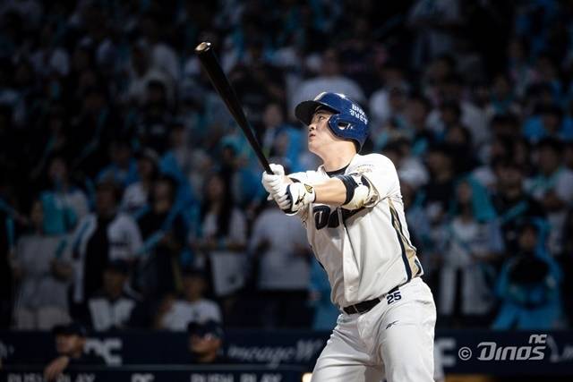 장타력이 강점인 김형준. 사진=NC 제공