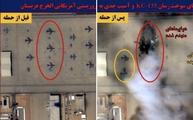 미 공군의 핵심 공중지휘통제 자산인 E‑3G 센트리 공중조기경보통제기(AWACS)가 이란의 공격으로 심각한 손상을 입은 것으로 알려졌다. 미국 군사 전문지 에어 앤드 스페이스 포스(ASF) 매거진은 익명의 미 정부 소식통과 공개출처정보(OSINT)를 종합해, 이 기지에 배치 중이던 E‑3G 가운데 최소 1대가 피격으로 손상된 것으로 보인다고 28일(현지시간) 전했다. 다만 이란 국영 프레스TV 등이 전파 중인 파손 기체 사진은 인공지능(AI) 생성 가짜일 가능성이 커, 피해 정도를 최종적으로 단정하기는 이르다. 위 사진은 이란 공격 직후 프린스 술탄 기지를 위성으로 촬영한 사진. 2026.3.28 디펜스시큐리티 자료