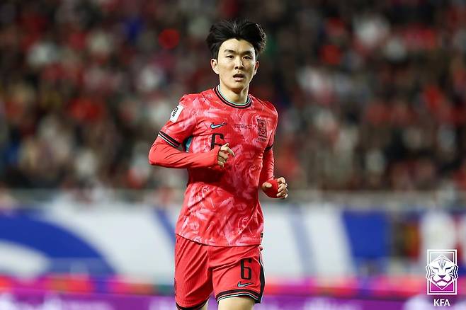 한국 축구대표팀 미드필더 황인범. /사진=대한축구협회 제공