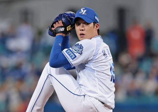 지난 시즌 원태인의 모습. /사진=삼성 라이온즈