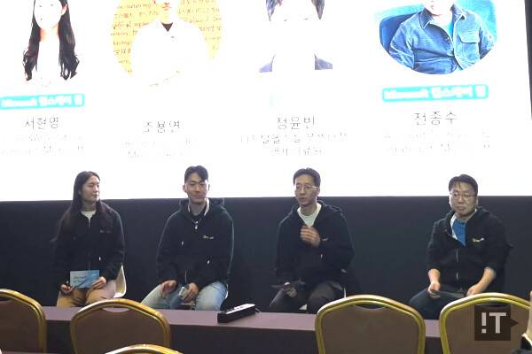(왼쪽부터) 서현영 마이크로소프트 스페셜리스트, 조용연 메디컬AI AI 그룹 리더, 정윤빈 연세의료원 디지털헬스실 부센터장, 전종수 한국마이크로소프트 이사 / 권용만 기자