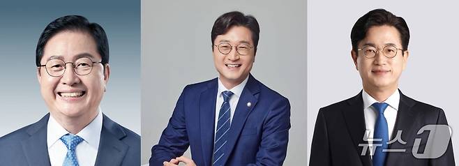 더불어민주당 대전시장 후보 경선 주자들 (왼쪽부터) 장종태, 장철민 의원, 허태정 전 대전시장. / 뉴스1