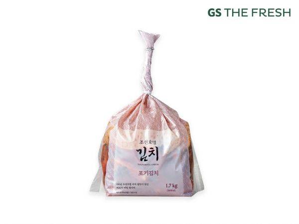 GS더프레시 전용 조선호텔 김치 상품 이미지. GS더프레시