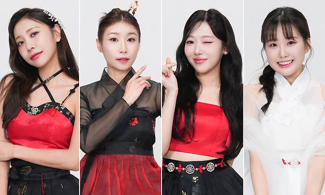 왼쪽부터 허찬미, 이소나, 길려원, 홍성윤. 주원컴퍼니 제공