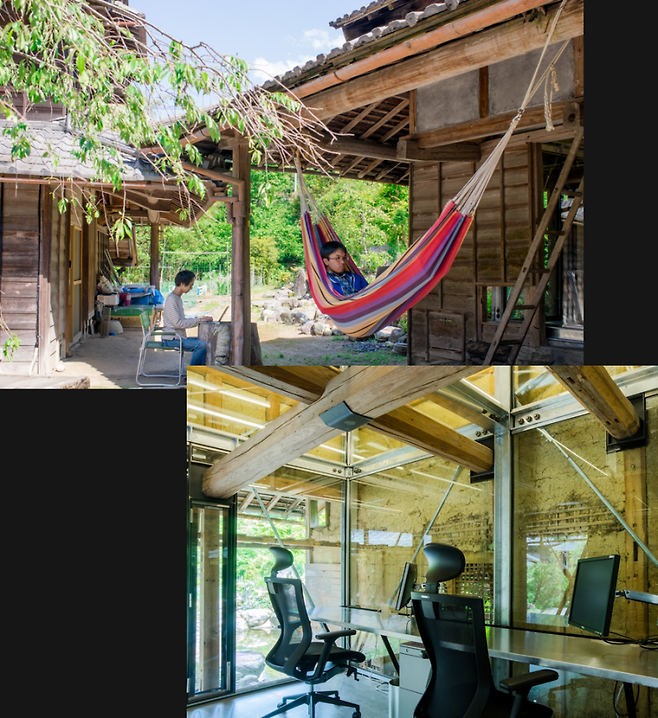 일본 IT 기업 산산의 가마야마정 오피스 모습. (사진=산산 홈페이지)