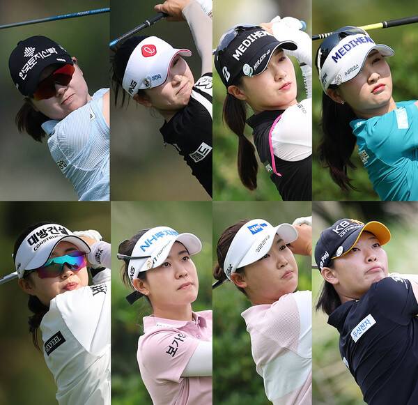 2026년 한국여자프로골프(KLPGA) 투어 '국내 개막전' 더 시에나 오픈에 출전하는 홍정민, 유현조, 박현경, 이예원, 임진영, 박민지, 김민솔, 방신실 프로. 사진제공=KLPGA (사진을 무단으로 사용하지 마십시오.)