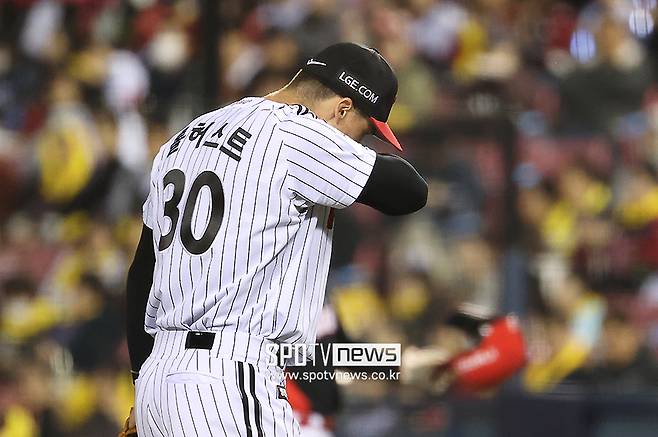 ▲ 팀 에이스로 기대를 모았던 앤더스 톨허스트도 팀에 시즌 첫 승을 안겨주지는 못했다 ⓒ곽혜미 기자