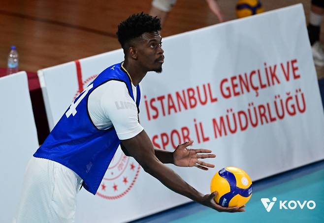 지난해 V-리그 드래프트에 참가했던 마쏘. /사진=한국배구연맹 제공