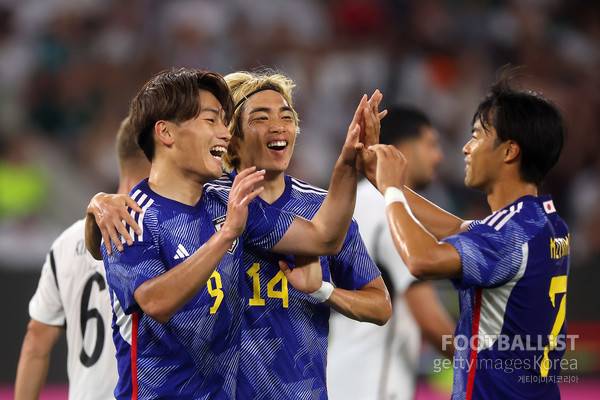 우에다 아야세, 이토 준야, 미토마 가오루(왼쪽부터, 이상 일본). 게티이미지코리아