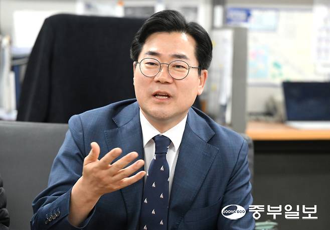 박찬대 더불어민주당 인천시장 후보. 정선식 기자