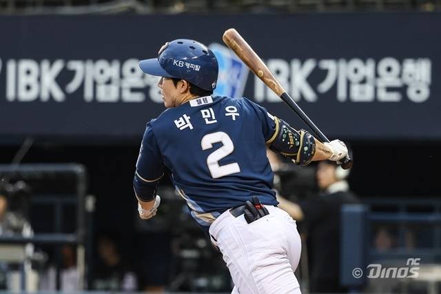 3일 광주 KIA전에서 절정의 타격감을 선보인 박민우. 사진=NC 제공