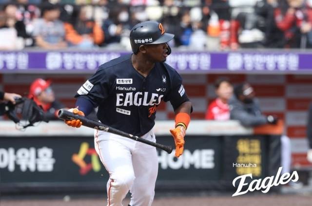 페라자는 3일 두산전에서 홈런포를 쏘아올렸다. 사진=한화 제공