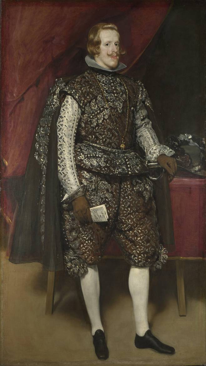 디에고 벨라스케스, 갈색과 은색의 펠리페 4세, 1631~1632, 캔버스에 유채, 199.5x113cm, 내셔널 갤러리