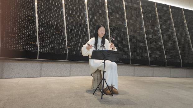 제주4.3 연주순례, 박솔지 해금 연주, 4.3기념관, 비설, 곤을동유적지, 북촌리 당산나무, 다랑쉬